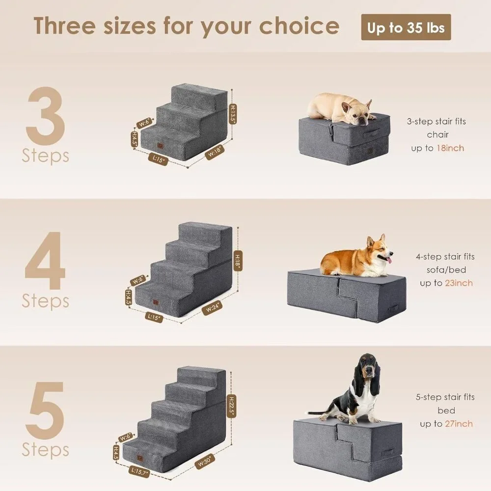 5-Step Dog Steps for Bed